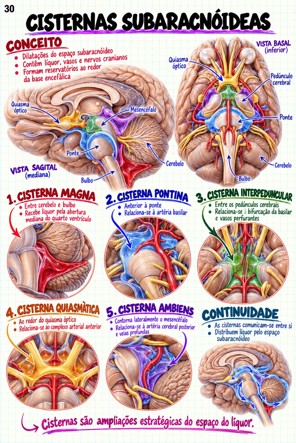 Mapa mental de Anatomia Cerebral
