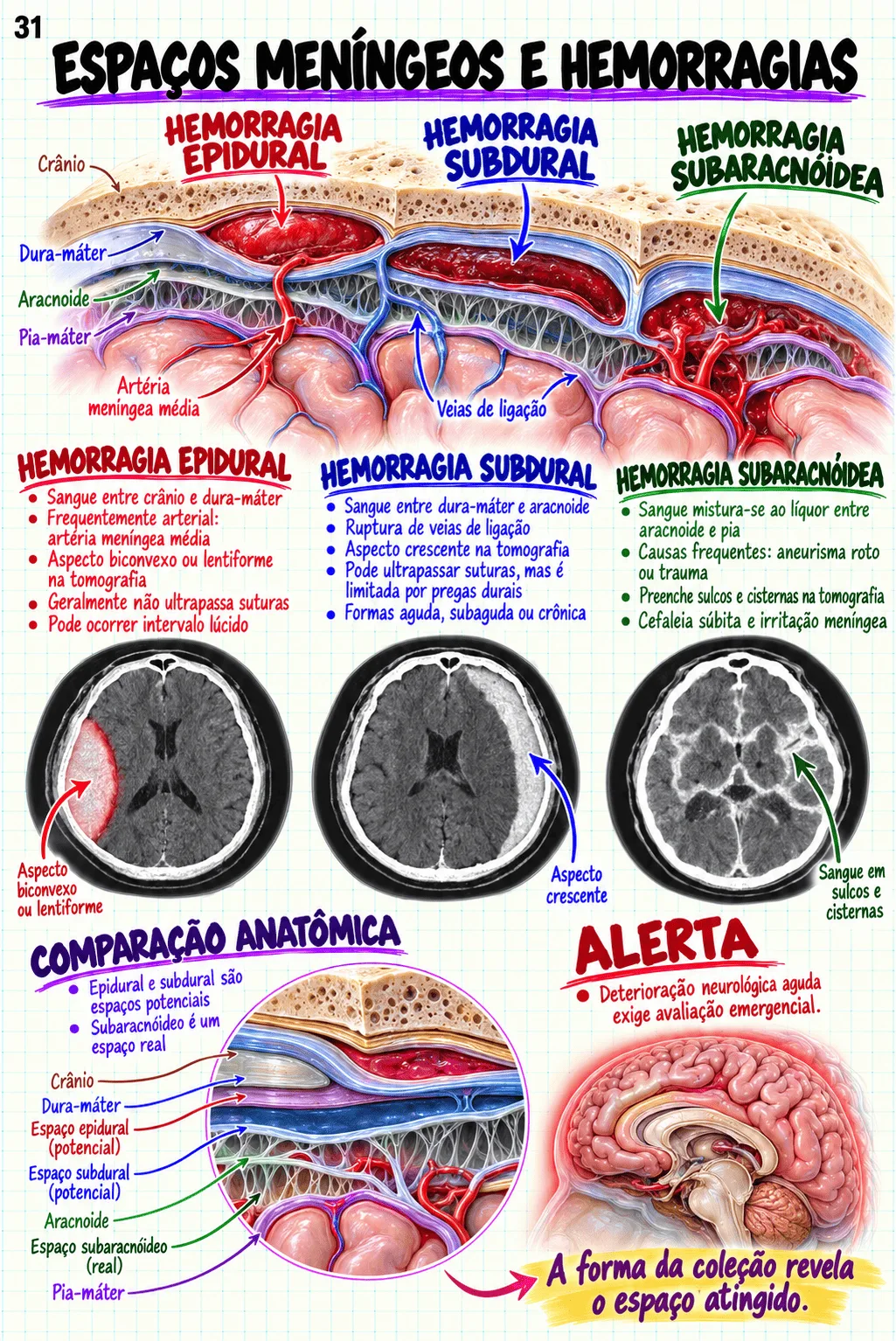 Mapa mental de Anatomia Cerebral