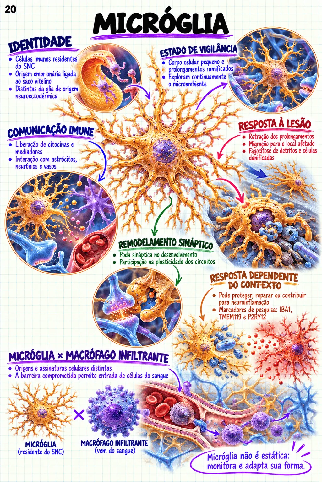 Mapa mental de Anatomia Cerebral